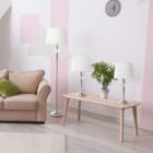 Alternate image 2 for Lalia Home Crystal Drop Table and Floor Lamp Set in Brushed Nickel