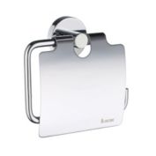 Smedbo Home Toilet Paper Holder With Lid-Polished Chrome