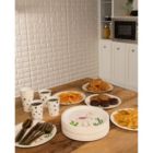 Alternate image 1 for Blue Panda Disposable Plates - 80-Count Paper Plates, Llama Party Supplies for Appetizer, Lunch, Dinner, and Dessert, Kids Birthdays, 9 x 9 Inches