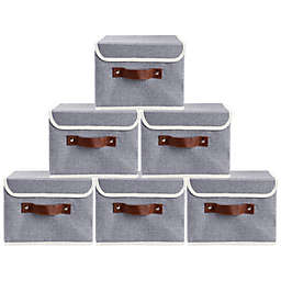 Kitcheniva Gray Collapsible Fabric Cube Storage 6PCS