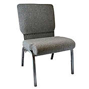 Flash Furniture Advantage Charcoal Gray Church Chair 20.5 in. Wide