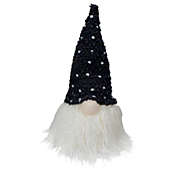 Northlight 10" LED Lighted Black and White Polka Dot Knit Gnome Christmas Figure