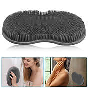 Kitcheniva Shower Foot & Back Scrubber Massage Pad, Gray