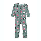 Leveret Kids Footed Cotton Pajama Print (0 to 12 Month Sizes)