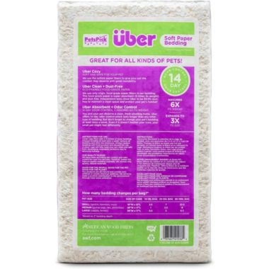PetsPick Uber Soft Paper Pet Bedding for Small Animals, Natural 36L. View a larger version of this product image.