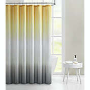 Kate Aurora Living Multi Color Ombre Fabric Shower Curtain - Gray/Yellow