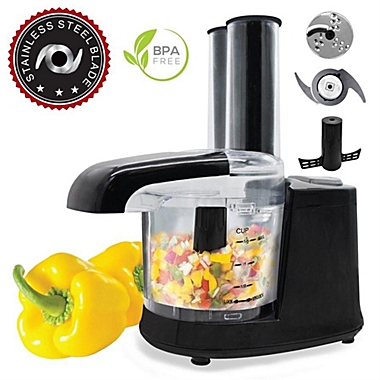 Hauz AFP131 - Mini 1.5-Cup Food Processor with Stainless Steel Blade, Black. View a larger version of this product image.