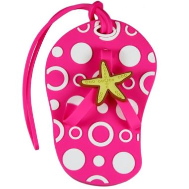 Pink Flip Flop Sandal Luggage Tag New. View a larger version of this product image.