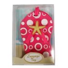 Alternate image 1 for Pink Flip Flop Sandal Luggage Tag New