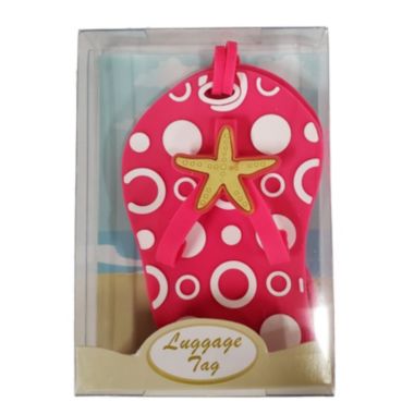Pink Flip Flop Sandal Luggage Tag New. View a larger version of this product image.