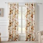 Alternate image 1 for Greenland Home Somerset Curtain Panels (Set of 2) with Tiebacks, 84-inch L., Gold