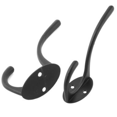 Unique Bargains Kitchen Cabinet Wall Door Clothes Key Hat Bag Hanger Hook Holder for Hanging Coat Towels Robe Key Bag 3 Pieces Black. View a larger version of this product image.