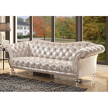 Yeah Depot Dixie Sofa in Metallic Silver. View a larger version of this product image.