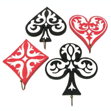 Iwgac Game Suit Wall Hooks Set of 4. View a larger version of this product image.