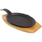 Alternate image 0 for Mr Bar-B-Q Cast Iron Fajita Skillet and Platter Set 06108Y