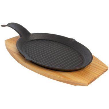 Mr Bar-B-Q Cast Iron Fajita Skillet and Platter Set 06108Y. View a larger version of this product image.