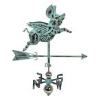Alternate image 1 for Things2Die4 Verdigris Copper Flying Pig Weathervane