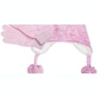 Alternate image 2 for Fab Little Girl's 2 Pc Ombre Hat & Gloves Set Pink Size Regular
