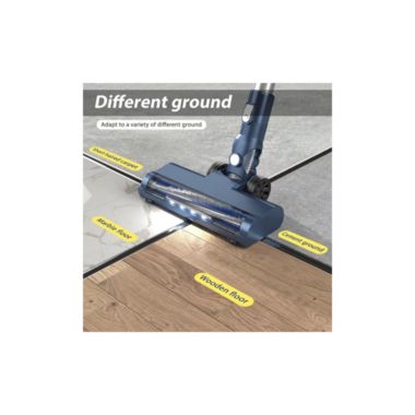 Prettycare Cordless Stick Vacuum Cleaner in Blue. View a larger version of this product image.