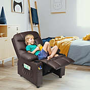 Hooya Imp.& Exp.  PU Leather Kids Recliner Chair with Cup Holders and Side Pockets