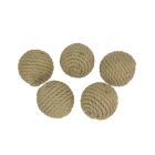 Alternate image 0 for Things2Die4 Set of 5 Brown Rope Decorative Orb Home Decor Ball Centerpiece Vase Filler
