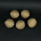 Alternate image 1 for Things2Die4 Set of 5 Brown Rope Decorative Orb Home Decor Ball Centerpiece Vase Filler