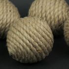 Alternate image 2 for Things2Die4 Set of 5 Brown Rope Decorative Orb Home Decor Ball Centerpiece Vase Filler