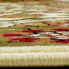 Alternate image 3 for Northline 46" Half Round Ivory and Green Floral Hearth Rug