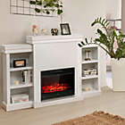Alternate image 1 for Costway 70 Inches Freestanding Mantel Stand Fireplace Cabinet White