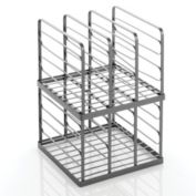 mDesign Metal Divided Purse Organizer for Closet, 5 Section, 2 Pack