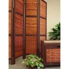Alternate image 2 for Proman Products Contemporary Decorative Saigon Folding Screen Walnut