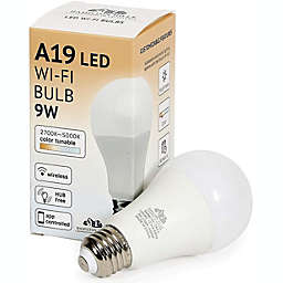 Hamilton Hills Led Smart Bulb - Smart Home Certified Standard Universal A19 E26 Dimmable
