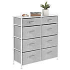 Alternate image 1 for mDesign Vertical Furniture Storage Tower with 8 Fabric Drawer Bins