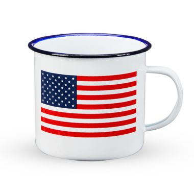 Foster & Rye American Flag Enamel Mug. View a larger version of this product image.