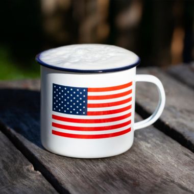 Foster & Rye American Flag Enamel Mug. View a larger version of this product image.