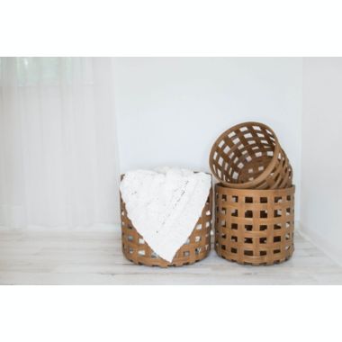 TX USA Home Decorative Woven Storage Display Basket - Set of 3. View a larger version of this product image.