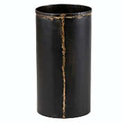 Creative Brands 8" Black And Bronze Round Decorative Iron Vase