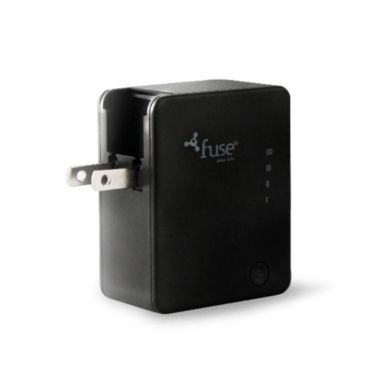 Fuse - Wall Charger 1 Port 3.1Amp USB-A with 2600mAh PowerBank Black. View a larger version of this product image.
