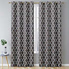 Alternate image 0 for THD Royal Lattice Decorative Blackout Thermal Privacy Room Darkening Grommet Window Drapes Curtain Panels for Bedroom - Set of 2