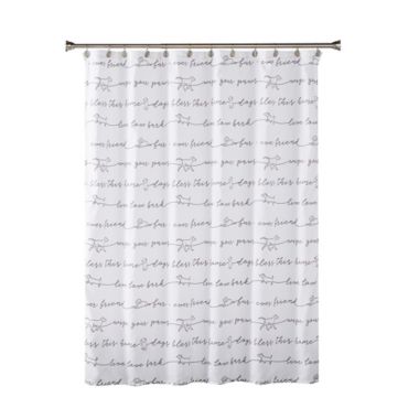 SKL Home Saturday Knight Ltd Fur Ever Friends Contemporary Simplistic Style Bathroom Shower Curtain - 70X72", Black. View a larger version of this product image.