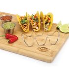 Alternate image 3 for Taco Holders Set of 2 Premium Stainless Steel Stackable Stands, Each Rack Holds 3 Hard