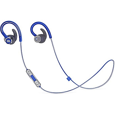 JBL - Bluetooth Sport Headphones Reflect Contour 2 IPX5 Sweat/Waterproof Remote with Mic 10Hr Battery LIfe Carry Pouch Reflective Cables Blue. View a larger version of this product image.
