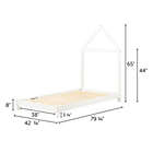 Alternate image 3 for South Shore  Sweedi Bed with House Frame Headboard