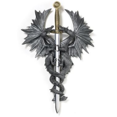 Dragon Crest Dragon Dagger Wall Plaque. View a larger version of this product image.