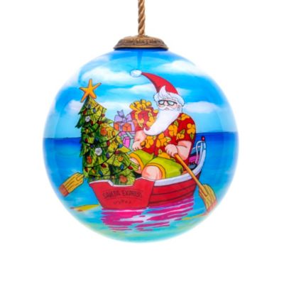 Inside Painted Glass Christmas Ornament Maroon Bells 
