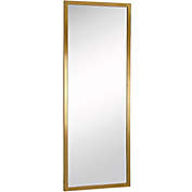 Hamilton Hills Commercial Contemporary Industrial Strength Full Length Wall Mirror Brushed