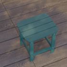 Alternate image 1 for Merrick Lane Riviera Poly Resin Indoor/Outdoor All-Weather Adirondack Side Table in Teal