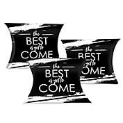 Big Dot of Happiness Black and White Grad - Best is Yet to Come - Favor Gift Boxes - Black and White Graduation Party Petite Pillow Boxes - Set of 20