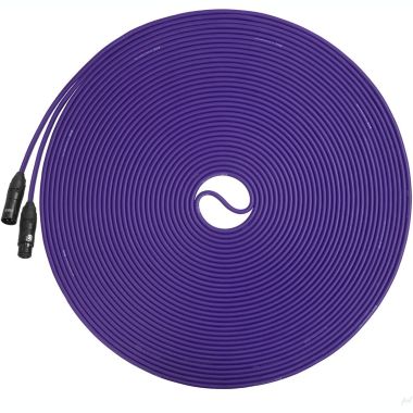 LyxPro 100 Feet XLR Microphone Cable Balanced Male to Female 3 Pin Mic Cord for Powered Speakers Audio Interface Professional Pro Audio Performance and Recording Devices - Purple. View a larger version of this product image.