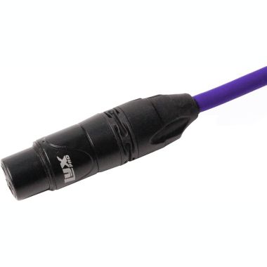 LyxPro 100 Feet XLR Microphone Cable Balanced Male to Female 3 Pin Mic Cord for Powered Speakers Audio Interface Professional Pro Audio Performance and Recording Devices - Purple. View a larger version of this product image.